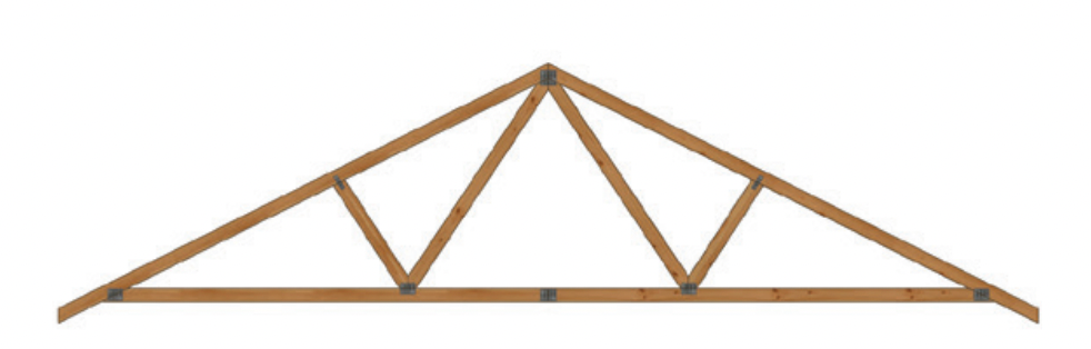 This image depicts a fink roof truss.
